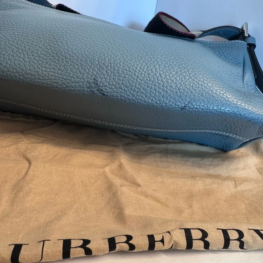 Burberry Blue Leather Women's Bag - Picture 2 of 2